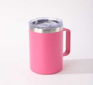 Tazas de Acero Inoxidable de Doble Pared, Libres de BPA, Tazas de Metal para Café y Té, Taza Aislada con Asa, Juego de Tazas Resistentes para Camping, Tazas a Prueba de Roturas - Product Image 4