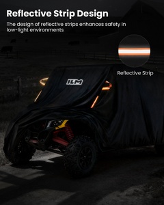 Housse UTV ILM imperméable, coupe-vent, protection toutes saisons, compatible avec Can Am Polaris <span class=keywords><strong>Kawasaki</strong></span> Textron 4-6 places, modèle MC04 - Product Image 4