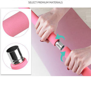 <span class=keywords><strong>Kit</strong></span> de barre de Pilates de sport rose pour femmes avec 4 <span class=keywords><strong>bandes</strong></span> de résistance Equipement de Pilates portable pour la <span class=keywords><strong>musculation</strong></span> à domicile - Product Image 5