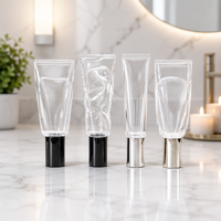 Atomizador de Perfume Transparente de 10 ml, Envase Vacío, Redondo y Alto, con Tapas de Spray en Negro, Plata y Dorado, Botellas de Perfume de Vidrio con Pulverizador de Niebla Fina