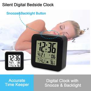 Réveil personnalisable en ABS 2025 avec grand écran LCD numérique, fonction snooze, calendriers, retour à l'école, mouvement électronique - Product Image 5