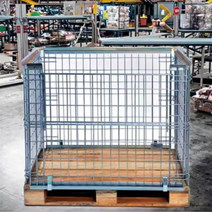 Cage d'extension de <span class=keywords><strong>palette</strong></span> en bois pour conteneur de cargaison Assemblage de treillis métallique détachable en acier aux normes européennes - Product Image 3
