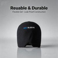 CSI Bandeau de compression froide réutilisable et flexible avec logo personnalisé, en gel élastique, pour soulager les maux de tête et les migraines