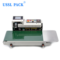 FR1800 Brede transportband roestvrijstalen continue sealmachine voor graan, ontbijtgranen, droge goederen, landbouw, desktop, automatische continue sealmachine