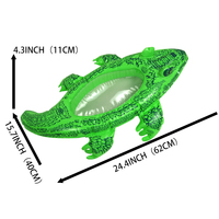 Jouet de crocodile gonflable pour enfants vue sous-marine Surf Rider sur mer jouets flottants pour piscine