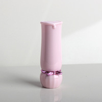 Tubes cosmétiques vides en ABS rose et violet avec bouchon à vis pour rouge à lèvres/brillant à lèvres, emballage DIY