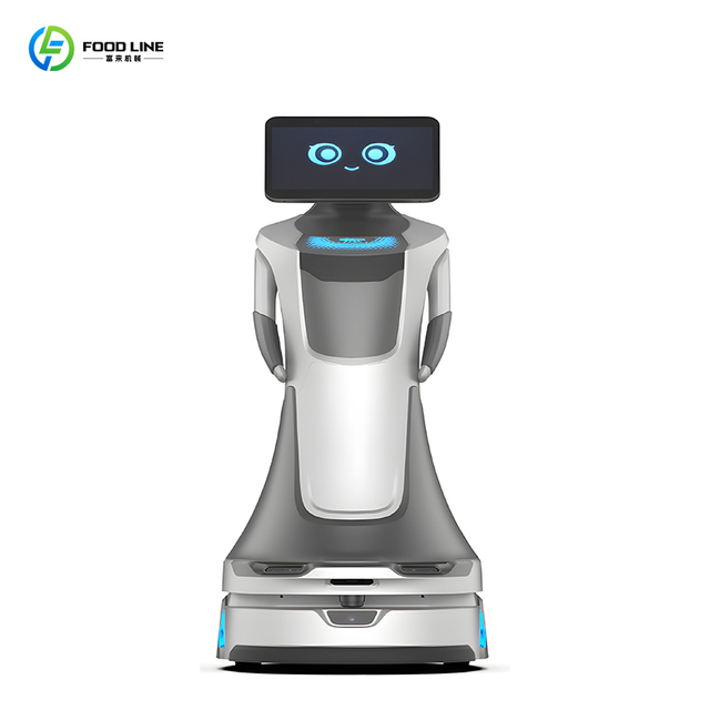 Smart Artificial Intelligence Delivery Humanoid Commercial Robots Welcome Hotel Service Robot