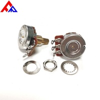 Potentiomètre de haute qualité FANRUI RK241T01 série 3 broches CTS 20% A500K/B500K/A250K/B250K pour guitare électrique basse, film carbone 24mm