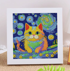 Kits de Broderie Diamant 20x20cm Colorés, Peinture sur Toile DIY à Couverture Complète, Vente en Gros, Livraison Rapide pour Cadeau et Décoration Intérieure - Product Image 1