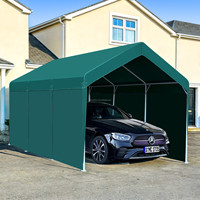 Auvent de voiture double couche 3x6m |   Abri de voiture imperméable et robuste |   Tente de stationnement intérieure/extérieure