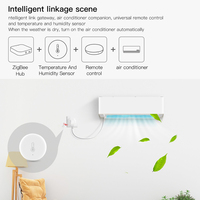 QAYI Tuya Zigbee 3.0 Capteur de température et d'humidité, application Smart Life, surveillance en temps réel, liaison DIY, fonctionne avec Google Home CR2450 F436