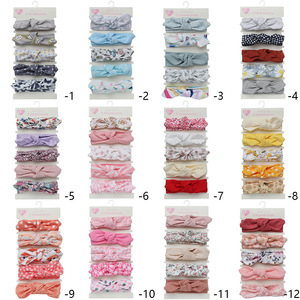 Wholesale 5-Piece Set Of Kids Bunny Ears <strong>Headbands</strong> Stretch Hair Accessories For <strong>Babies</strong> And Toddlers - Product Image 3