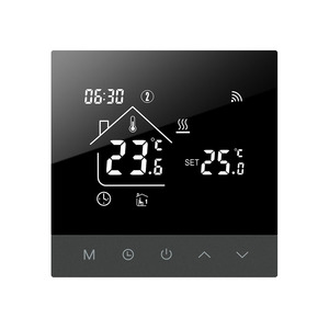 Beok TS4 16A Écran tactile électrique intelligent Tuya <span class=keywords><strong>Thermostat</strong></span> d'hôtel <span class=keywords><strong>connecté</strong></span> en WiFi Conception flexible pour les installations de <span class=keywords><strong>chauffage</strong></span> par le sol - Product Image 1