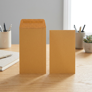 Golden Kraft <b>Paper</b> Envelopes 70x120mm 85gsm Small <b>Seed</b> Pocket Gummed Closure OEM Model 9G2646 Made in Malaysia Garden Home Use - Product Image 2