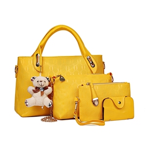 Vendita all'Ingrosso di Borse da Donna Popolari 2025, Nuovo Stile alla Moda e Casual, Set di Quattro Pezzi con Orsetto, Borsa Madre-Figlia, Borsa a Tracolla - Product Image 6
