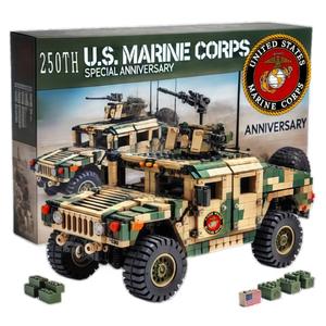 Ensemble de blocs de construction en plastique pour véhicules tout-terrain, terrestres, marins et aériens, personnalisables pour les passionnés de bricolage, pour l'exposition - Product Image 1