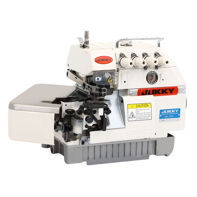 JK747 4-Thread High-Speed JUKKY Industrial Overlock Sewing Machine with Double Needle for Manufacturing Plant New Serger