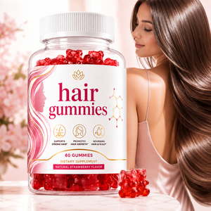 Gummies en gros <span class=keywords><strong>pour</strong></span> la croissance des <span class=keywords><strong>cheveux</strong></span>, marque privée OEM, vitamines biotine <span class=keywords><strong>cheveux</strong></span> peau ongles, collagène, supplément végétalien biologique anti-<span class=keywords><strong>chute</strong></span> <span class=keywords><strong>de</strong></span> <span class=keywords><strong>cheveux</strong></span> - Product Image 1
