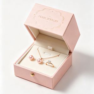 Luxe <b>Jewelry</b> Gift <b>Box</b> Rigid Paper Packaging with Gold Foil Logo Satin Liner High-End <b>Jewelry</b> Storage Rectangle Shape - Product Image 4