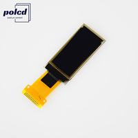Polcd 0.96 inç Mini mikro OLED ekran 128x64 şeffaf PMOLED ekran beyaz renk OLED modülü