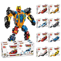 EPT 8 en 1, 3 transformations, camion robot, blocs de construction, compatibles avec les principaux blocs de marques majeures, kit de modèle d'assemblage DIY