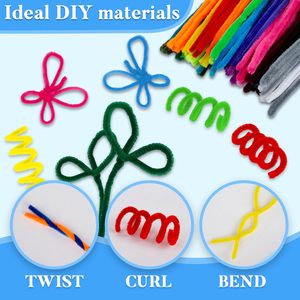 Limpiadores de tuberías, suministros para manualidades, tallos de chenilla, alambre para manualidades, palo giratorio DIY para manualidades, Navidad, 10 colores - Product Image 3