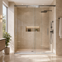 Guide inférieur pour porte de douche coulissante, compatible avec les verres jusqu'à 7/16 pouces d'épaisseur – Meilleure vente