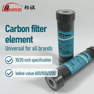 Système de filtration d'<span class=keywords><strong>eau</strong></span> domestique le plus vendu – Filtre à bloc de charbon actif compressé CTO de 10 à 20 pouces - Product Image 1