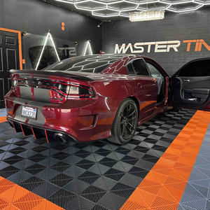 Rigid Modular Colorful Interlocking PP Garage Floor Tiles Plastic Garage Flooring for Car Detailing Shop Workshop - Product Image 3