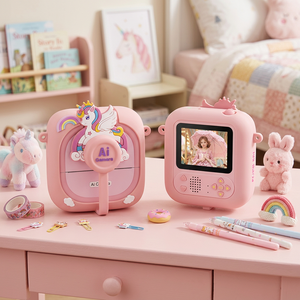 Cámara IA impresión instantánea cartoon, batería 1500mAh, vídeo múltiples resoluciones, regalo cumpleaños niños - Product Image 1
