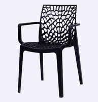 Chaise empilable en plastique creux Macaron, chaise de salle à manger nordique avec dossier, chaise durable pour étudiants, idéale pour l'école, la salle de classe, la cantine