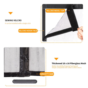 Mosquitera resistente a los arañazos, pantallas magnéticas de fibra de vidrio para puertas, malla de insectos resistente, apartamento moderno, precio barato de fábrica - Product Image 5