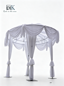 Wholesale Telescopic Round Pipe Kits and Drape Backdrop for Photo Booth Wedding Decor Hotel Decor - Product Image 1