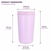 Vaso Térmico Personalizado para Café de 13oz, Taza de Viaje de Acero Inoxidable, Taza de Café con Logotipo Personalizado, Regalo Promocional, Venta al Por Mayor OEM