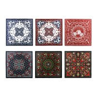 Bandanas personnalisées en gros, impression de logo sur mesure, foulards en coton pour la promotion de la marque