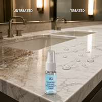 Céramique Nano Microcristalline Liquide Invisibles de Qualité Industrielle, Formule Modifiée A1, Anti-Taches et Imperméabilisante pour Pierre