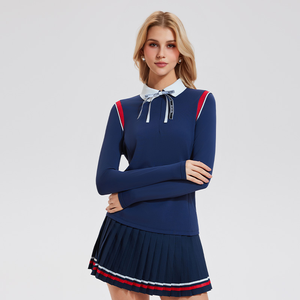 Camiseta <span class=keywords><strong>Polo</strong></span> DOVEARK de Verano con Logotipo Personalizado, de Manga Larga, para Deportes al Aire Libre, Golf, para <span class=keywords><strong>Mujer</strong></span>, Diseño Simple y Versátil, Efecto de Dos Piezas - Product Image 4