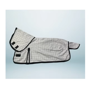 Meilleure vente été Dressage utiliser cheval tapis 260-280g PolyCotton Combo noir reliure tissu coquille acier inoxydable matériel - Product Image 3