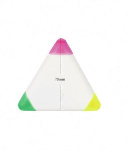 ปากกาไฮไลท์ 3 สีแบบกำหนดเอง พิมพ์โลโก้ได้ ปากกาเรืองแสง สำหรับอุปกรณ์สำนักงานและโรงเรียน - Product Image 2