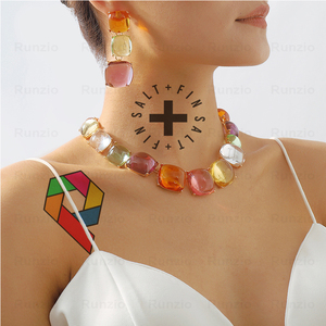 Autocollants de tatouage temporaire réalistes et colorés, imperméables, amovibles, taille personnalisée A4, en papier écologique - Product Image 5