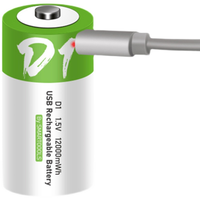 5 #   AA 7 #   بطارية ليثيوم قابلة لإعادة الشحن USB بجهد 1.5 فولت من فئة AAA D1 C2، سعة كبيرة، للهواتف والألعاب ومواقد الغاز، متعددة الاستخدامات، صنع في الصين