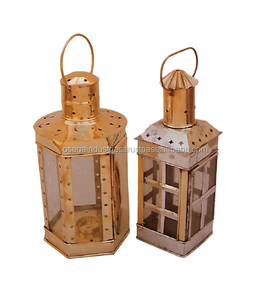UNIQUE DESIGN MOROCCAN SET of 2 METAL VINTAGE <b>LANTERN</b> HOT SELLING <b>LANTERN</b> HOLDER WEDDING DECORATION - Product Image 1
