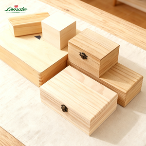 Caja de Madera Personalizada de Fábrica, con Logotipo y Tamaño Personalizados, Tapa Abatible con Cierre, Caja de Almacenamiento de Pino, Caja de Regalo, Caja de Madera para Joyería y Recuerdos - Product Image 4