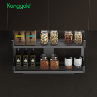 Panier de rangement électrique automatique à commande vocale intelligente pour armoire de cuisine, avec levage vertical pour fruits et légumes