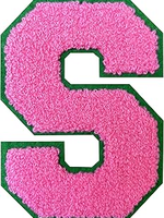 Patchs thermocollants en chenille blanche et rouge avec lettres et chiffres anglais, ornés de paillettes, pour sacs, chapeaux, décoration intérieure - Broderie DIY à coudre