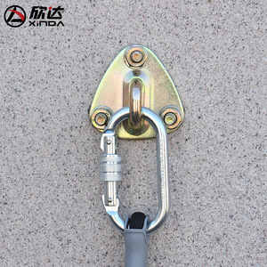 Support de fixation pour corde d'évacuation Xinda, en acier inoxydable, montage triangulaire avec joint torique pour l'installation de la corde de sécurité - Product Image 1