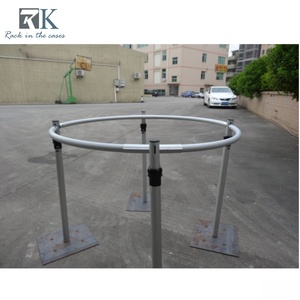 Round Pipe and Drape Heavy Duty Pipe and Drape <b>Kit</b> Adjustable Backdrop Stand Aluminum Curtains Poles for Sale - Product Image 4