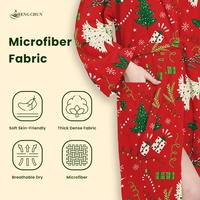 Peignoir de Noël à capuche en microfibre à séchage rapide pour femmes, hommes, unisexe, avec poches, cadeau de fête chaleureux