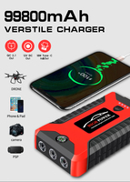Vente en gros usine – Démarreur de batterie portable 12V 20000mAh 300A avec chargeur USB-C 45W, anti-étincelles, boussole et lampe de poche