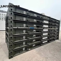 Plateforme de conteneur maritime de 20 pieds certifiée CSC de la marque JUNYANG avec plancher en acier Corten, base en acier renforcé, capacité de 30 conteneurs, à vendre